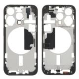 COVER CENTRALE A PER APPLE IPHONE 15 PRO 6.1 NERO OEM