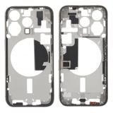 COVER CENTRALE A PER APPLE IPHONE 15 PRO 6.1 TITANIO NATURALE OEM