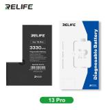 RELIFE BATTERIA DE GRANDE CAPACITA (3330 mAh) PER APPLE IPHONE 13 PRO 6.1 (DIAGNOSTICABILE BATTERIA NON È NECESSARIA LA SALDATURA CAVO BATTERIA ORIGINALE NESSUN MESSAGGIO "PARTE SCONOSCIUTA") (RICHIEDE AGGIORNAMENTO ALL'ULTIMA VERSIONE)