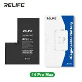 RELIFE BATTERIA DE GRANDE CAPACITA (4790 mAh) PER APPLE IPHONE 14 PRO MAX 6.7 (DIAGNOSTICABILE BATTERIA NON È NECESSARIA LA SALDATURA CAVO BATTERIA ORIGINALE NESSUN MESSAGGIO "PARTE SCONOSCIUTA") (RICHIEDE AGGIORNAMENTO ALL'ULTIMA VERSIONE)