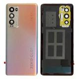 COVER POSTERIORE (CN VERSION) PER OPPO FIND X3 NEO (CPH2207) ARGENTO ORIGINALE (NO CE LOGO)