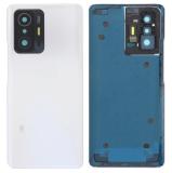 COVER POSTERIORE PER XIAOMI 11T 5G (21081111RG) / 11T PRO 5G (2107113SG 2107113SI) BIANCO ORIGINALE