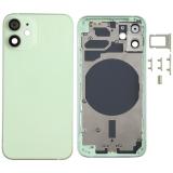 COVER POSTERIORE PER APPLE IPHONE 12 MINI 5.4 VERDE MATERIALE ORIGINALE