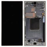 TOUCHSCREEN + DISPLAY AMOLED DISPLAY COMPLETO + FRAME PER SAMSUNG GALAXY S24 ULTRA 5G S928B GRIGIO / ARANCIA / VIOLA (SERVICE PACK)