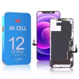 TOUCHSCREEN + DISPLAY LCD DISPLAY COMPLETO PER APPLE IPHONE 12 / IPHONE 12 PRO 6.1 INCELL ZY FHD 1080P