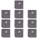 SET 10 PEZZI SCHERMO ANTIPOLVERE PER MICROFONO POSTERIORE PER APPLE IPHONE 12 6.1 NERO