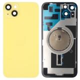 COVER POSTERIORE DI VETRO CON SUPPORTO PER APPLE IPHONE 14 PLUS 6.7 GIALLO