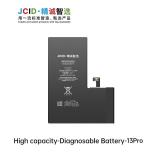 JCID BATTERIA DE GRANDE CAPACITA (3330 MAH) PER APPLE IPHONE 13 PRO 6.1 (DIAGNOSTICABILE BATTERIA NON È NECESSARIA LA SALDATURA CAVO BATTERIA ORIGINALE NESSUN MESSAGGIO "PARTE SCONOSCIUTA")