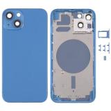 COVER POSTERIORE PER APPLE IPHONE 13 6.1 BLU MATERIALE ORIGINALE