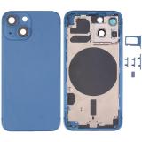 COVER POSTERIORE PER APPLE IPHONE 13 MINI 5.4 BLU MATERIALE ORIGINALE