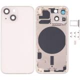 COVER POSTERIORE PER APPLE IPHONE 13 MINI 5.4 BIANCO MATERIALE ORIGINALE