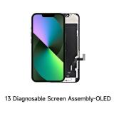 TOUCHSCREEN + DISPLAY OLED DISPLAY COMPLETO PER APPLE IPHONE 13 6.1 JCID OLED VERSIONE SOFT (DIAGNOSTICABILE NON È NECESSARIO TRAPIANTARE L'IC DELLO SCHERMO ORIGINALE)