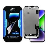 TOUCHSCREEN + DISPLAY OLED DISPLAY COMPLETO PER APPLE APPLE IPHONE 14 6.1 JK-T OLED VERSIONE SOFT