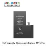 JCID BATTERIA DE GRANDE CAPACITA (4790 MAH) PER APPLE IPHONE 14 PRO MAX 6.7 (DIAGNOSTICABILE BATTERIA NON È NECESSARIA LA SALDATURA CAVO BATTERIA ORIGINALE NESSUN MESSAGGIO "PARTE SCONOSCIUTA")