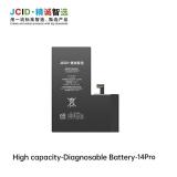 JCID BATTERIA DE GRANDE CAPACITA (3410 MAH) PER APPLE IPHONE 14 PRO 6.1 (DIAGNOSTICABILE BATTERIA NON È NECESSARIA LA SALDATURA CAVO BATTERIA ORIGINALE NESSUN MESSAGGIO "PARTE SCONOSCIUTA")