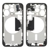 COVER CENTRALE A PER APPLE IPHONE 15 PRO 6.1 NERO MATERIALE ORIGINALE
