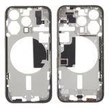 COVER CENTRALE A PER APPLE IPHONE 15 PRO 6.1 TITANIO NATURALE MATERIALE ORIGINALE