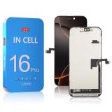 TOUCHSCREEN + DISPLAY LCD DISPLAY COMPLETO PER APPLE IPHONE 16 PRO 6.3 INCELL ZY FHD 1080P (FREQUENZA DI AGGIORNAMENTO: 120HZ)