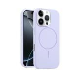 CUSTODIA CELLULARE DI SILICONE LIQUIDO + MAGNETICO PER APPLE IPHONE 16 PRO VIOLA