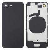 COVER POSTERIORE DI VETRO CON SUPPORTO PER APPLE IPHONE 16E 6.1 NERO