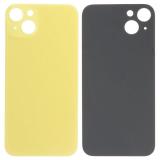 COVER POSTERIORE DI VETRO (BIG HOLE) PER APPLE IPHONE 14 PLUS 6.7 GIALLO