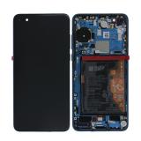 DISPLAY LCD + TOUCHSCREEN DISPLAY COMPLETO + FRAME PER HUAWEI P40 ANA-NX9 ANA-LX4 BLU ORIGINALE NEW