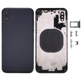 COVER POSTERIORE PER APPLE IPHONE X 5.8 NERO OEM