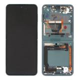 DISPLAY LCD + TOUCHSCREEN DISPLAY COMPLETO + FRAME PER SAMSUNG GALAXY Z FLIP 3 5G F711B VERDE ORIGINALE (SERVICE PACK)