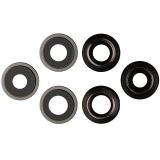 SET 3 PEZZI VETRO E SUPPORTO CAMERA PER APPLE IPHONE 12 PRO 6.1 NERO