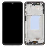 TOUCHSCREEN + DISPLAY AMOLED DISPLAY COMPLETO + FRAME PER SAMSUNG GALAXY A26 5G A266B NERO ORIGINALE (SERVICE PACK) (ASSEMBLATO)