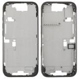 COVER CENTRALE A PER APPLE IPHONE 16 PRO 6.3 NERO OEM (SENZA PULSANTE DELLA FOTOCAMERA + CAVO)