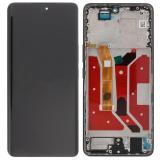 TOUCHSCREEN + DISPLAY OLED DISPLAY COMPLETO + FRAME PER HONOR MAGIC 7 LITE 5G (BRP-NX1) NERO ORIGINALE