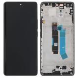 TOUCHSCREEN + DISPLAY AMOLED DISPLAY COMPLETO + FRAME PER XIAOMI REDMI NOTE 14 PRO 4G (24116RACCG) NERO ORIGINALE (SERVICE PACK)