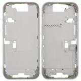 COVER CENTRALE A PER APPLE IPHONE 16 PRO 6.3 BIANCO OEM (SENZA PULSANTE DELLA FOTOCAMERA + CAVO)