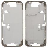 COVER CENTRALE A PER APPLE IPHONE 16 PRO 6.3 TITANIO NATURALE OEM (SENZA PULSANTE DELLA FOTOCAMERA + CAVO)