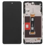 DISPLAY LCD + TOUCHSCREEN DISPLAY COMPLETO + FRAME PER TCL 50 PRO NXTPAPER 5G (T803E T803D) NERO LUCIDO ORIGINALE