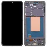 TOUCHSCREEN + DISPLAY OLED DISPLAY COMPLETO + FRAME PER SAMSUNG GALAXY S24 FE S721B GRAFITE / NERO OEM