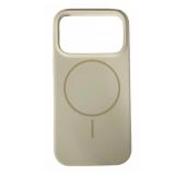 CUSTODIA CELLULARE DI SILICONE LIQUIDO + MAGNETICO PER APPLE IPHONE 17 PRO BIANCO