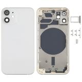 COVER POSTERIORE PER APPLE IPHONE 12 MINI 5.4 BIANCO MATERIALE ORIGINALE