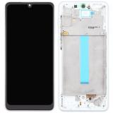 DISPLAY LCD + TOUCHSCREEN DISPLAY COMPLETO + FRAME PER SAMSUNG GALAXY A33 5G A336B BIANCO OEM OLED