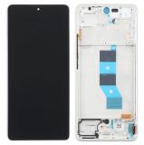 TOUCHSCREEN + DISPLAY AMOLED DISPLAY COMPLETO + FRAME PER XIAOMI REDMI NOTE 14 5G (24094RAD4G) VIOLA ORIGINALE (SERVICE PACK)