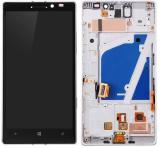 TOUCHSCREEN + DISPLAY LCD DISPLAY COMPLETO + FRAME PER NOKIA LUMIA 930 N930 ARGENTO