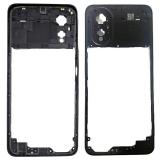 COVER CENTRALE B PER OPPO A38 (CPH2579) / A18 (CPH2591) NERO ORIGINALE