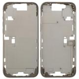 COVER CENTRALE A PER APPLE IPHONE 16 PRO MAX 6.9 TITANIO NATURALE OEM (SENZA PULSANTE DELLA FOTOCAMERA + CAVO)