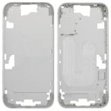 COVER CENTRALE A PER APPLE IPHONE 16 6.1 BIANCO OEM (SENZA PULSANTE DELLA FOTOCAMERA + CAVO)