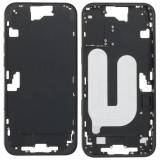 COVER CENTRALE A PER APPLE IPHONE 16 PLUS 6.7 NERO OEM (SENZA PULSANTE DELLA FOTOCAMERA + CAVO)