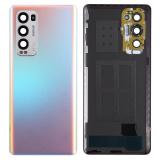 COVER POSTERIORE (CN VERSION) PER OPPO FIND X3 NEO (CPH2207) ARGENTO ORIGINALE (NO CE LOGO)