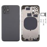 COVER POSTERIORE PER APPLE IPHONE 11 PRO 5.8 NERO MATERIALE ORIGINALE