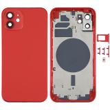 COVER POSTERIORE PER APPLE IPHONE 12 6.1 ROSSO MATERIALE ORIGINALE
