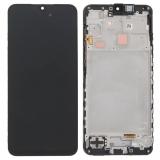 TOUCHSCREEN + DISPLAY AMOLED DISPLAY COMPLETO + FRAME PER SAMSUNG GALAXY A16 5G A166B NERO ORIGINALE (SERVICE PACK)